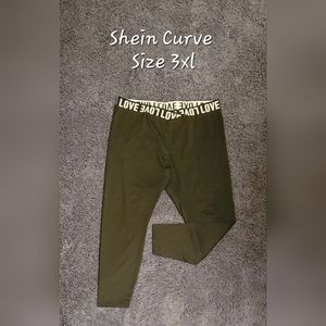 Shein 3x Black love leggings